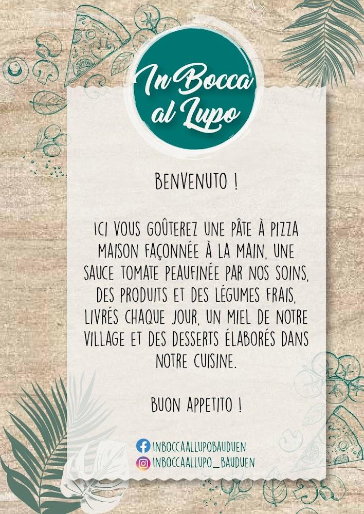 In Bocca Al Lupo - Menu Image 4